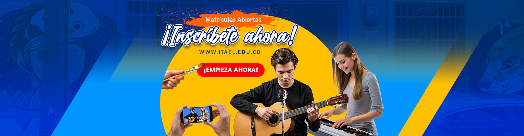 Estudia artes en instituto Eladio Vélez inscripciones abiertas 2026 itagui